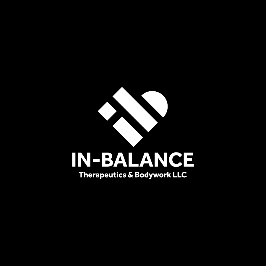 In-Balance Logo - White on Black